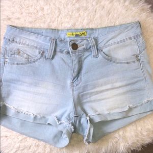 Light Wash Denim Shorts